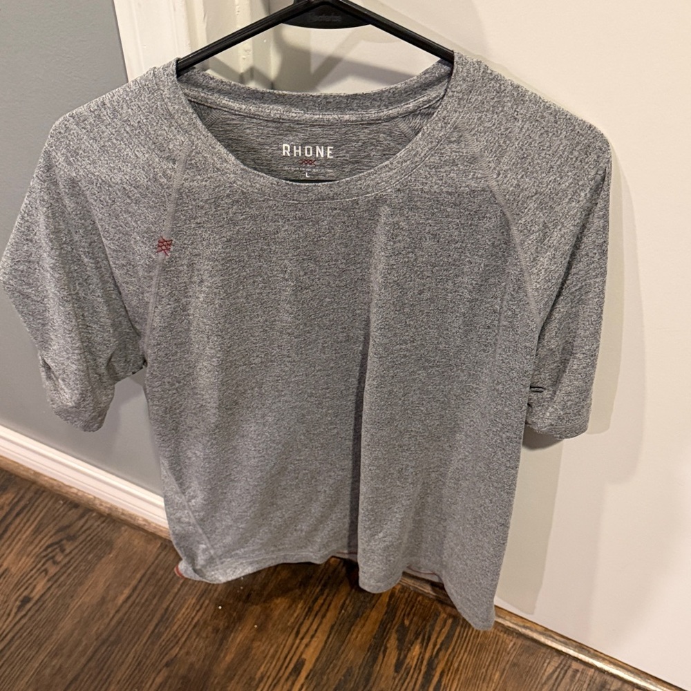 Rhone Heather Gray Short Sleeve Tee